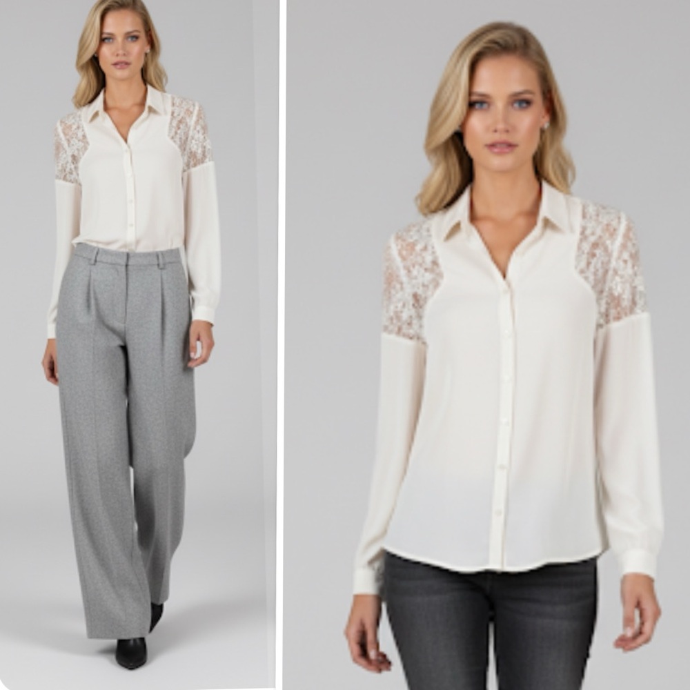ANTHROPOLOGIE Pins & Needles Button Down Shirt M